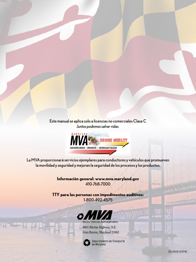 Preguntas Del Examen De Manejo Del Mva De Maryland