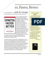 Readers Group Guide To Smarter, Faster, Better