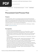 Procurement Card Process Flow - mySAP™ Supplier Relationship Management - SAP Library