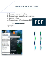 Pasos Para Entrar a Access