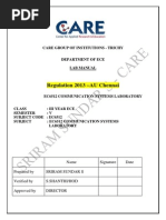 Download  EC6512 COMMUNICATION SYSTEMS LABORATORY MANUSL by Sriram SN278922107 doc pdf