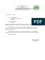 Designation Letter