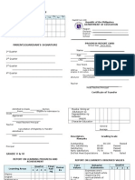 Form 138-Report Card Gr. v - Vi