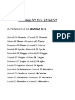 Calendario 2014 Lavaggio Fegato