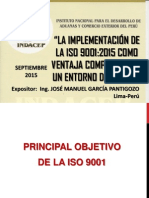 LA IMPLEMENTACIÓN DE LA ISO 9001:2015 COMO VENTAJA COMPETITIVA EN UN ENTORNO DE CAMBIO
