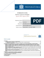 Formato Para Elaboracion Informe Labores 2014