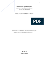 ADM2 - AVALIAÇÃO - Improbidade Administrativa Resumo Da Ação