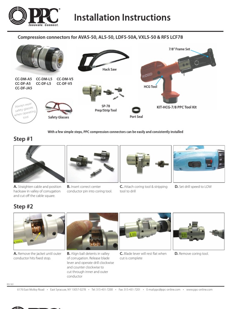 PPC 7-8 Install Inst | PDF | Electrical Connector | Mechanical Engineering