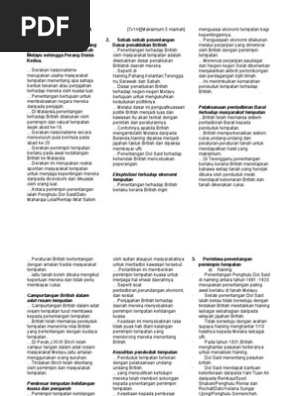 Sejarah Kertas 3 Bab 2 Tingkatan 5 Nasionalisme Di Malaysia Sehingga Perang Dunia