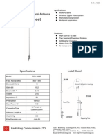 Technical Sheet: TQJ-400D Fiberglass Omni-Directional Antenna