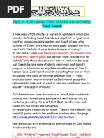 Download Reply to Zaid Hamids defend of Yusuf Kazzab by kaleem bukhari  SN27896180 doc pdf