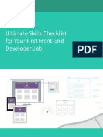 Ultimate Skills Checklist For Your First Front-End Developer Job