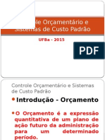 Controle Orçamentário e Sistema de Custo Padrão