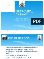 Antiretroviral Therapy: Dr. Samuel Mwaniki (Bpharm., MSC Tid, Uon)