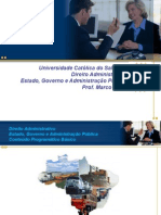 Direito Administrativo - UCSal - Estado, Governo e Administração Pública