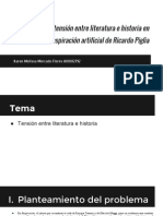 La Tensión Entre Literatura e Historia en Respiración Artificial de Ricardo Piglia