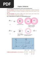 Chapter 1 Relativity