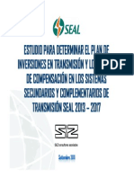 Plan inversión transmisión SEAL 2013-2017