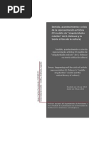 Sentido y Aconteciminento. Crisis De La Representacion