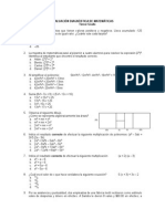 Evaluación Diagnóstica de Matemáticas