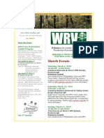 March Events: Save The Date! WRV's Eco-Restoration Leader Program