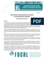 Cuba - Entre El Estancamiento Economico y La Reversion de Las Reformas