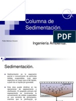 Columna de sedimentación