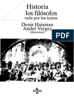Huisman Denis Y Vergez Andre - Historia de Los Filosofos Ilustrada Por Los Textos