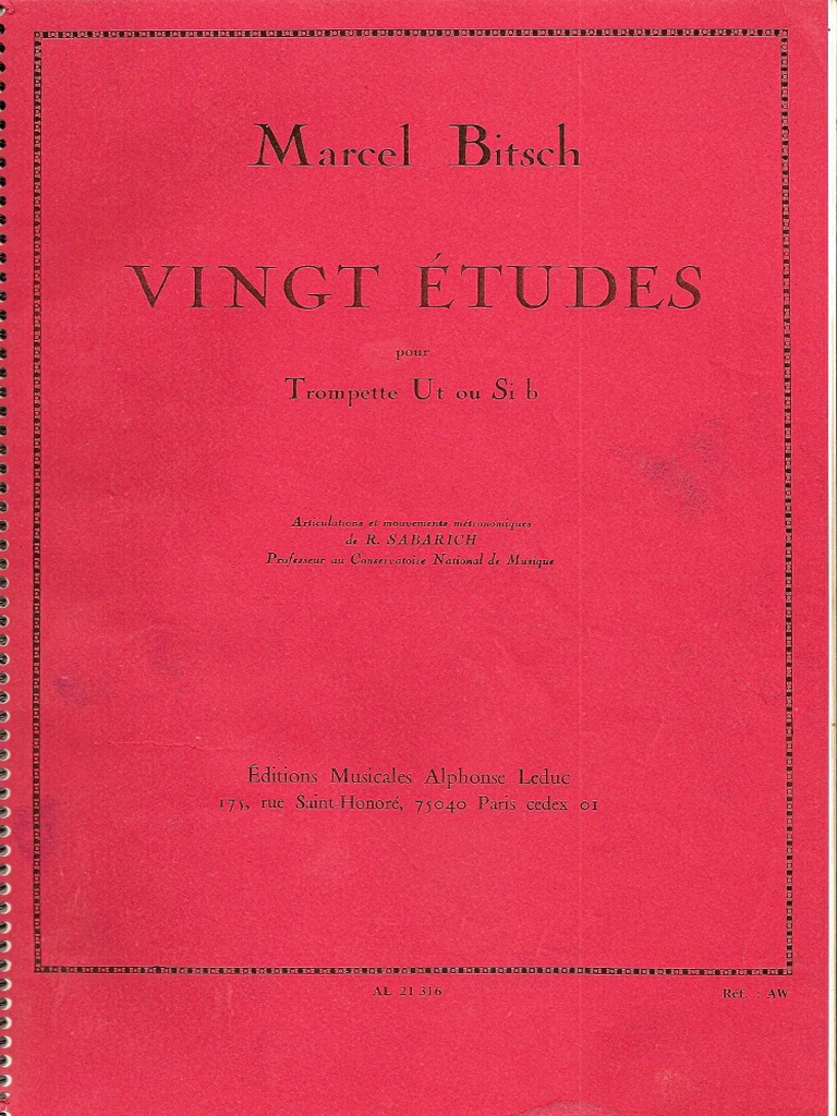 Vingt Etudes Marcel Bitsch PDF Entertainment (General)