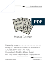 Music Corner Cover 4th Electronics Musical Production