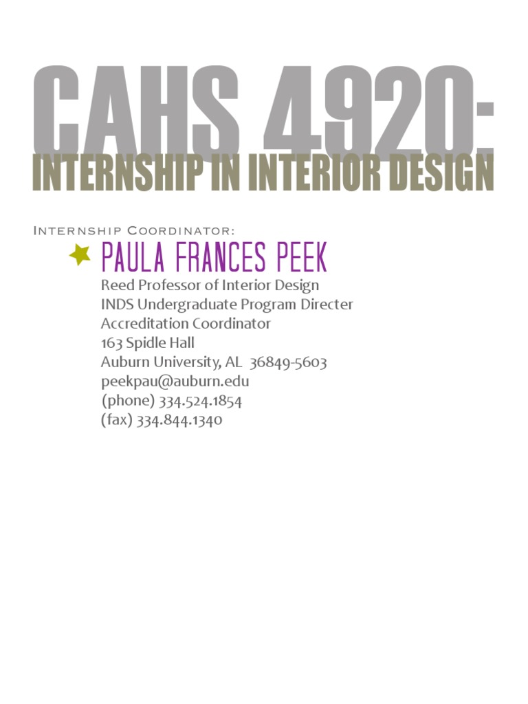 Internship Handbook PDF Internship Job Hunting