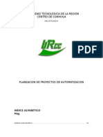 Planeacion de Proyectos de Automatizacio