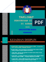 Pengurusan Disiplin Asrama