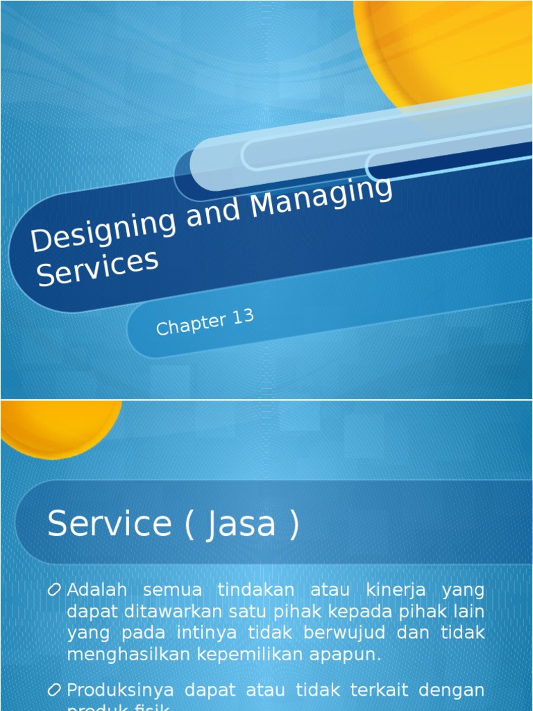 Desain dan Manajemen Layanan Jasa | PDF