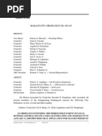 Makati City Ordinance 002-09