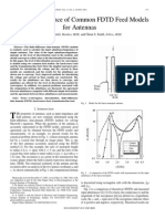 On The Convergence of Common FDTD Feed Models For Antennas