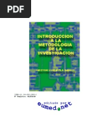 Introduccion a La Metodologia de La Investigacion