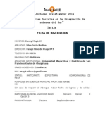 Ficha Inscripción Jornadas - Participantes