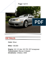 2004 VW R32 Silver W/ 129k