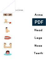 Read and Match The Parts of The Body