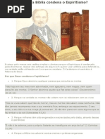 Por Que a Bíblia Condena o Espiritismo?