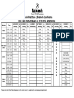 24 - Time Table For All Batches - 2015-16