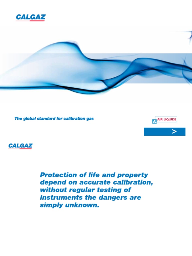 Calgaz Company Brochure PDF Calibration Gases