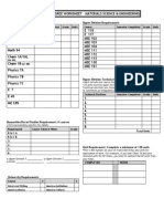 Degree Worksheet