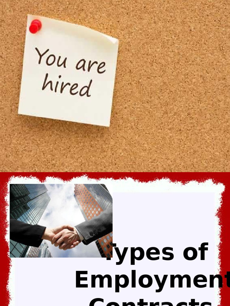 Types of Employment Contracts Explained | PDF | Employee Relations ...