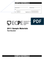 ECPE 2011 SampleMaterials