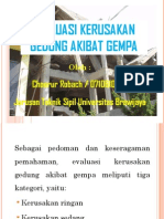 Evaluasi Kerusakan Gedung Akibat Gempa