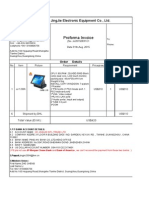 Guangzhou Electronics Company Proforma Invoice