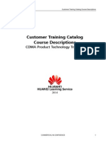 Customer Training Catalog Course Descriptions: CDMA Product Technology Training