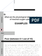 Examples: What Are The Physiological Determinants of Maximal Oxygen Uptake?